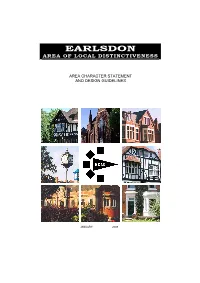 Earlsdon Area of Local Distinctiveness