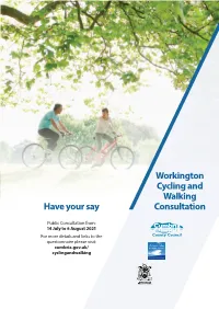 Have Your Say Workington Cycling and Walking Consultation