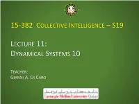 Lecture 11: Dynamical Systems 10