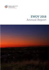EWOV 2018 Annual Report OUR PURPOSE OUR GOAL OUR VALUES
