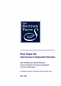 Five Years on with the ﬁrst Entry Taking Gcses Is an Opportune Moment to Take Stock