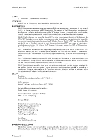 X Consortium − X Consortium Information SYNOPSIS Release 6 of X Version 11 Is Brought to You by X Consortium, Inc