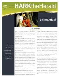 Be Not Afraid