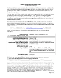 Farmers Market Promotion Program (FMPP) Final Performance Report