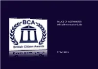Palace of Westminster Official Presentation Guide