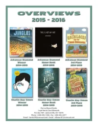 2015-2016 Charlie May Simon and Arkansas Diamond Overview Web