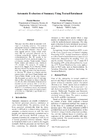 Automatic Evaluation of Summary Using Textual Entailment