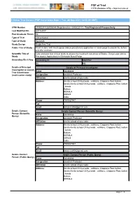 CTRI Trial Data