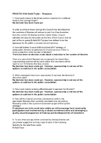 FRCS FOI 9135 David Taylor - Response