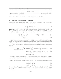 Lecture 12 1 Matroid Intersection Polytope