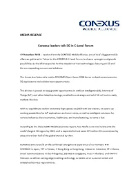 MEDIA RELEASE Conexus Leaders Talk 5G in C-Level Forum