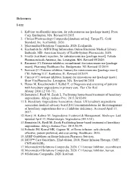 References I-122 1. Kalbitor (Ecallantide) Injection, For