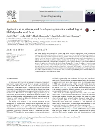 Application of an Offshore Wind Farm Layout Optimization Methodology at Middelgrunden Wind Farm
