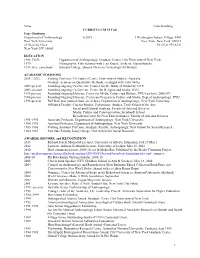 Curriculum Vitae
