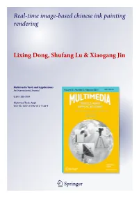 Real-Time Image-Based Chinese Ink Painting Rendering Lixing Dong