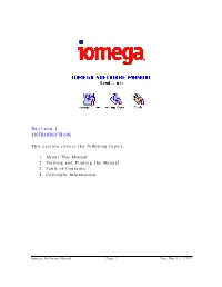 Section 1 INTRODUCTION