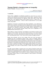 Thomas Piketty's Changing Views on Inequality