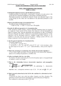 Unit – I Filters