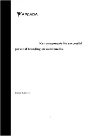 Key Components for Successful Personal Branding on Social Media