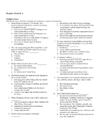 Practice Test Ch. 1