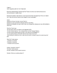 5 Unit: Integration with GS Fair Trade Unit Enduring Understanding