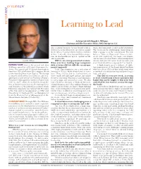 To Download a PDF of an Interview with Ronald A. Williams