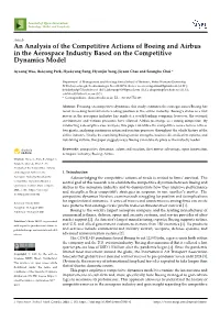 An Analysis of the Competitive Actions of Boeing and Airbus in the Aerospace Industry Based on the Competitive Dynamics Model