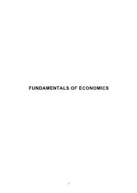 Fundamentals of Economics