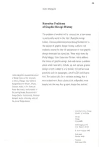 Narrative Problems of Graphic Design History