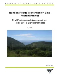 Bandon-Rogue Transmission Line Rebuild Project