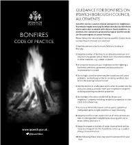 Bonfires Code Practice Together with the Allotment Garden Rules and the Allotment Field Committee Guidelines