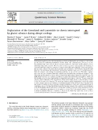 Deglaciation of the Greenland and Laurentide Ice Sheets Interrupted by Glacier Advance During Abrupt Coolings