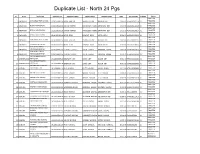 Duplicate List - North 24 Pgs