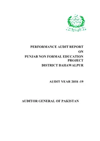 Performanc Audit Report
