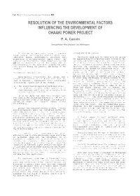 Resolution of the Environmental Factors Influencing the Development of Ohaaki Power Project P