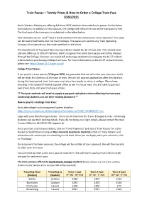 Train Passes – Termly Prices & How to Order a College Train Pass 2020/2021