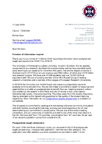 11 April 2019 File Ref: T3/30/344 Mr Kai Chen Sent by Email: Request-560909- 44Fec64f@Whatdotheyknow.Com Dear Mr Chen Freedom O