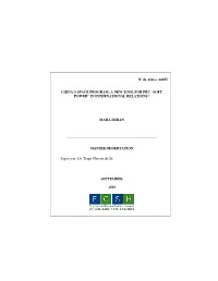 Nº De Aluna: 26055 CHINA's SPACE PROGRAM: a NEW TOOL FOR