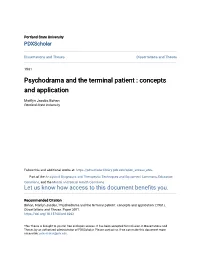 Psychodrama and the Terminal Patient : Concepts and Application