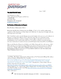 1 Griff Witte, the Trump Administration Tried to Save a U.S. University by Playing Nice with an Autocrat