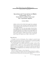 Generalized Modular Forms and the Cooperation Algebra