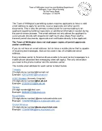The Town of Willington's Permitting System Requires Applicants to Have
