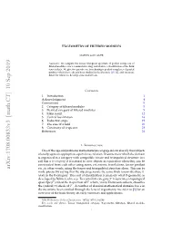 Tt-Geometry of Filtered Modules