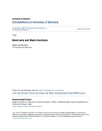 Borel Sets and Baire Functions