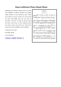 Enya-Lothlorien-Piano.Pdf