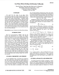 Gas-Phase Silicon Etching with Bromine Trifluoride