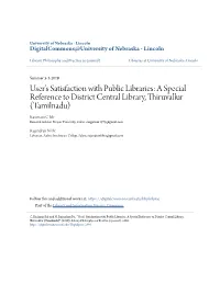 User's Satisfaction with Public Libraries