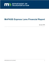 2018 Mnpass Express Lane Financial Report (PDF)