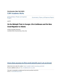 Afro-Caribbeans and the New Great Migration to Atlanta