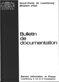 Bulletin De Documentation
